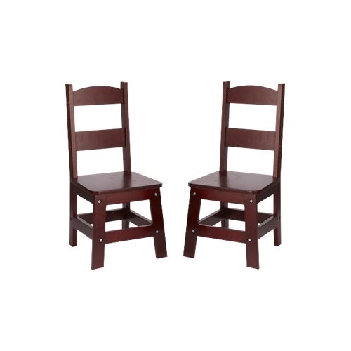 Melissa & Doug - Wood Chairs (Set of 2) - Espresso