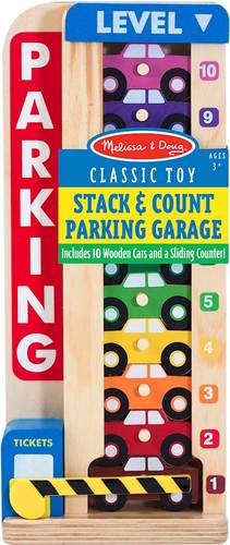 Melissa & Doug - Wooden Stack & Count Parking Garage