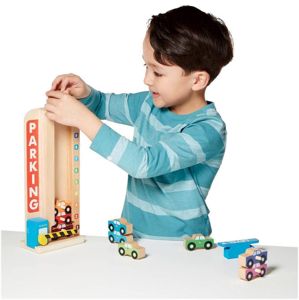 Melissa and doug hot sale wooden parking garage