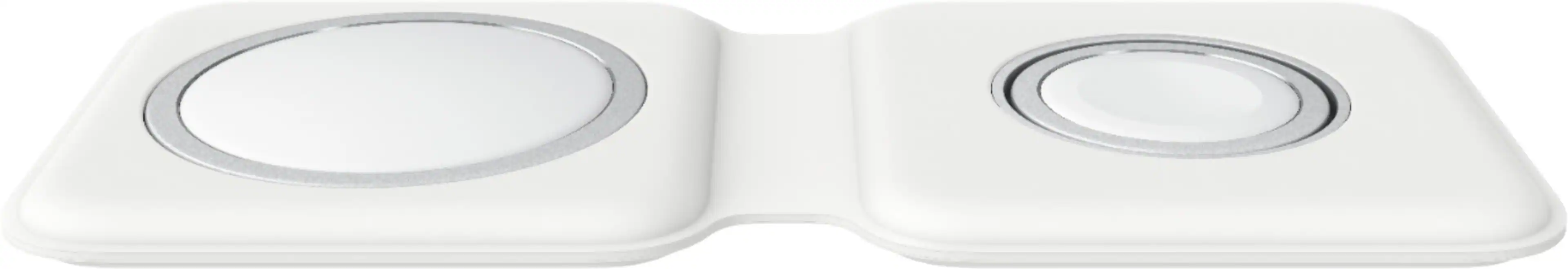 Front. Apple - MagSafe Duo Charger - White.