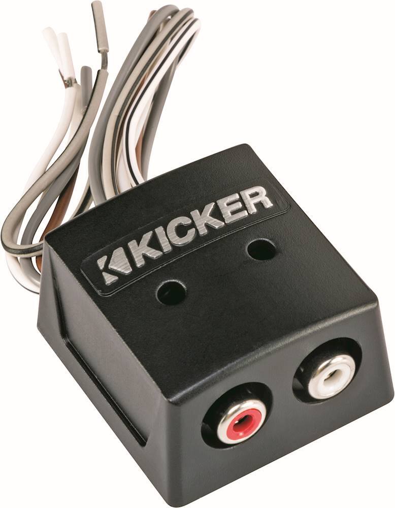 Angle. KICKER - Speaker wire-to-RCA Converter - Black.