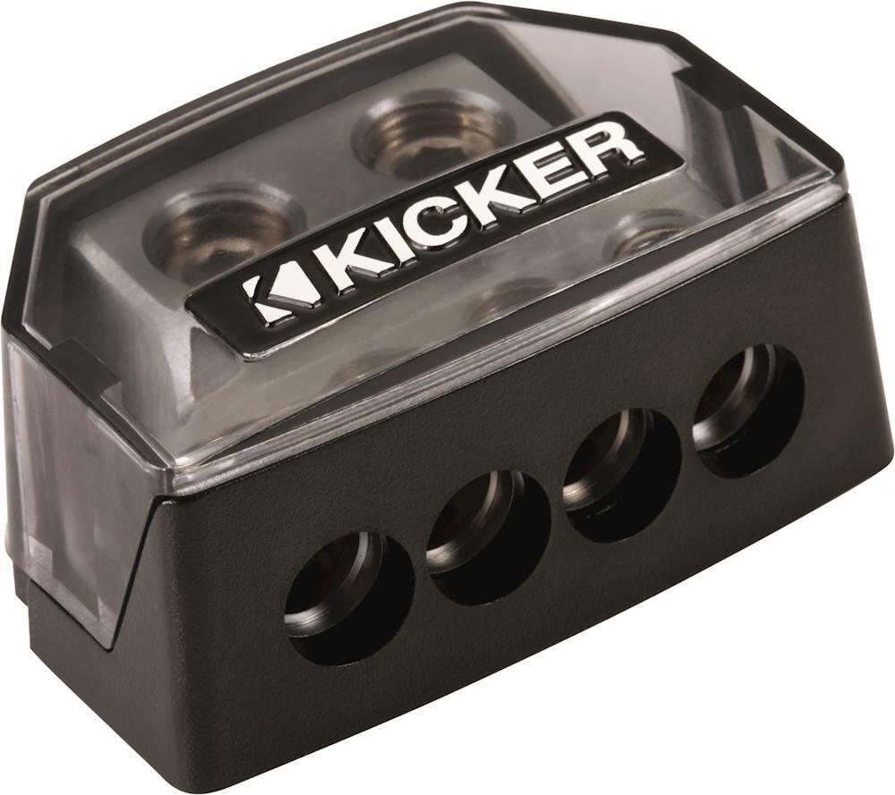 Angle. KICKER - Power Distribution Block - Black.