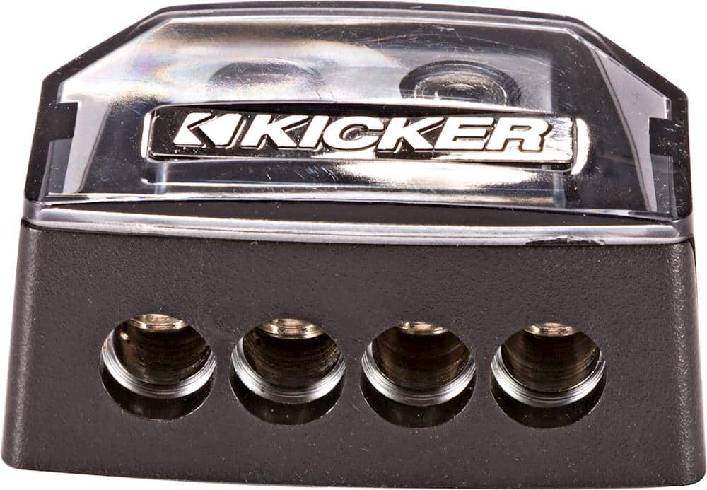 Front. KICKER - Power Distribution Block - Black.