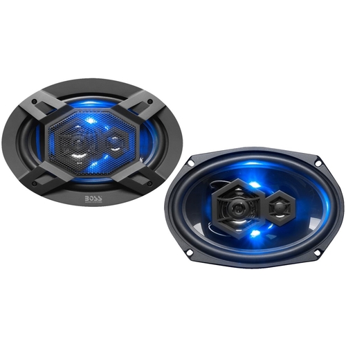 BOSS Audio - Elite 6" x 9" 3-way Car Speakers with Polypropylene Cones Pair - Black