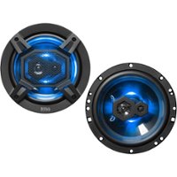 BOSS Audio - Elite 6-1/2" 3-Way Car Speakers with Polypropylene Cones (Pair) - Black - Front_Zoom