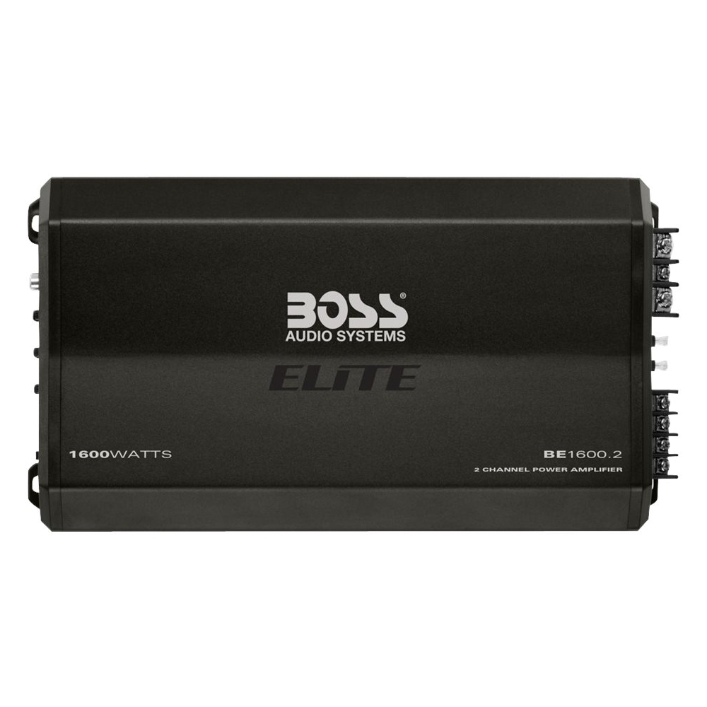 BOSS Audio - ELITE 1600W Class AB Bridgeable 2-Channel MOSFET Amplifier with Variable Low-Pass Crossover - Black