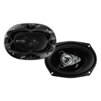 BOSS Audio - Elite 6" x 9" 3-Way Car Speakers with Polypropylene Cones (Pair) - Black - Front_Zoom