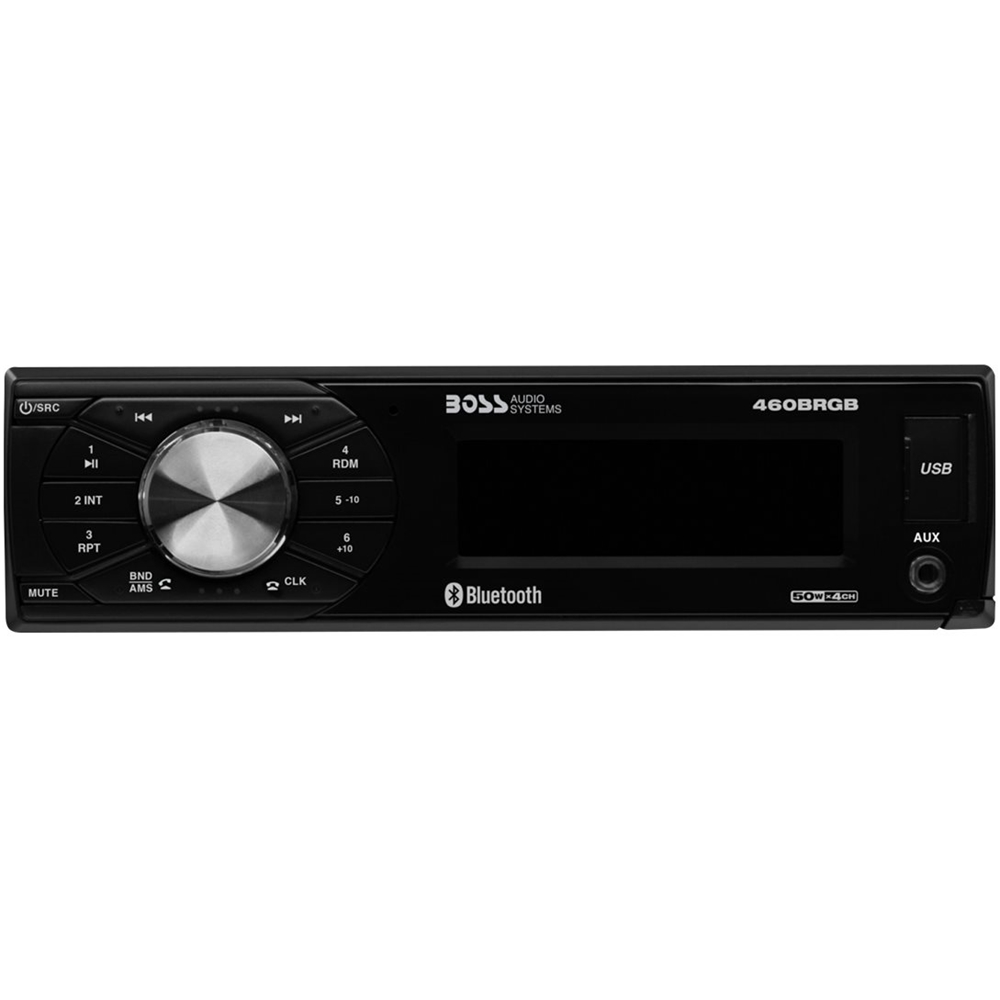 BOSS Audio - In-Dash Digital Media Receiver - Built-in Bluetooth with Detachable Faceplate - Black