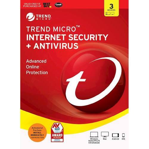  Trend Micro - Internet Security + Antivirus (3 Devices) (3-Month-Auto Renewal) [Digital]