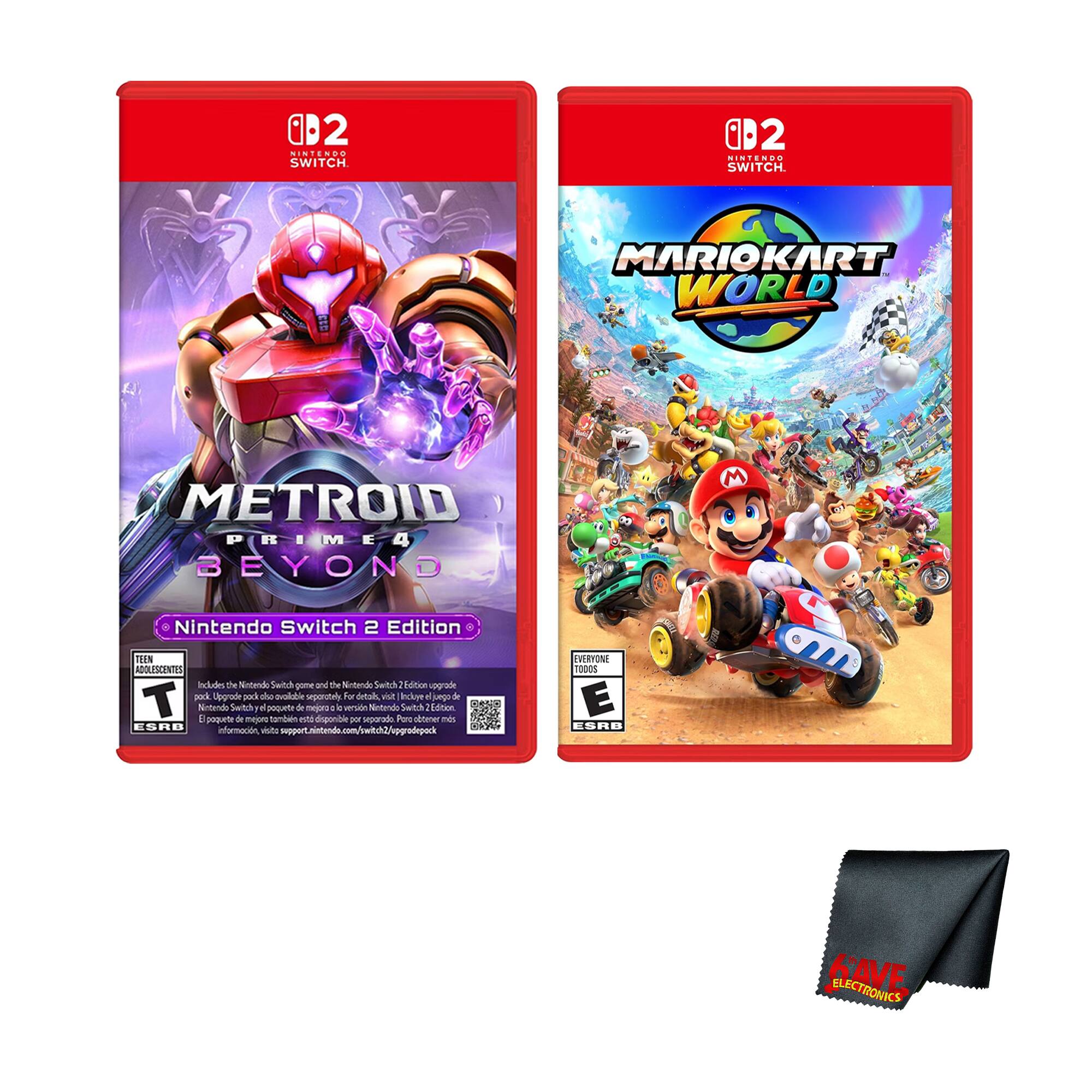 2 Nintendo Switch 1D2 NINTN SWITCH. MARIOKART WORLD METROID PRIME 4 BEYOND M Nintendo Switch 2 Edition TIN ADOLESCENTES Incluye de Stindtenddo Sarifk gome and the Ninterde Serih hitioe upgrade sack Ugrode such do avolabie eparately Fa dtal vial Iniclove d jngl T Nolendo bwth  Oo de mojn versde Nintenda wtch 1 aitan a poaite - mejons tambien c dioponibie - separado Peo obtener me TonE informacin vit nntendo com support upgradepack RON TODUS E ESRB S .. . KAVE ELECTRONICS