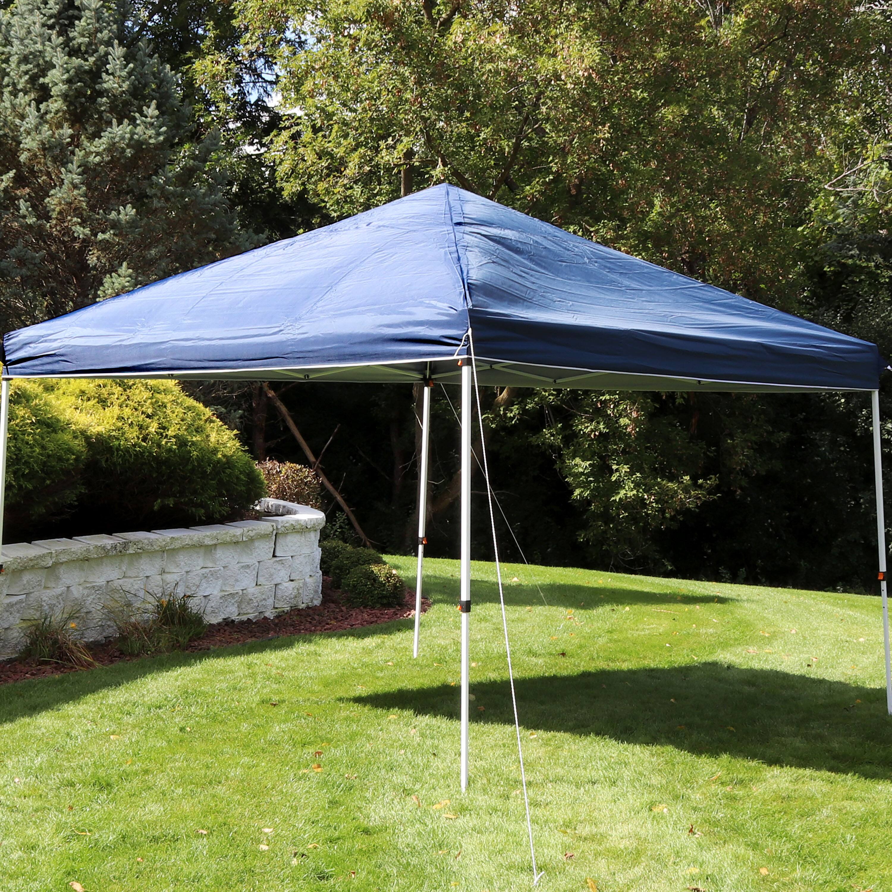 Alt View 5. Sunnydaze - 12x12 ft Oxford Fabric Replacement Pop-Up Canopy Shade Top - Blue.