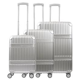 Martha Stewart - The Bedford 3-Piece Hardcase Luggage Set - Silver