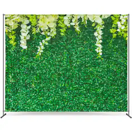 Zink - Leaves Photo Backdrop - Wrinkle-Free Photo Studio Backdrop for Parties, Birthdays, and More - Multicolor