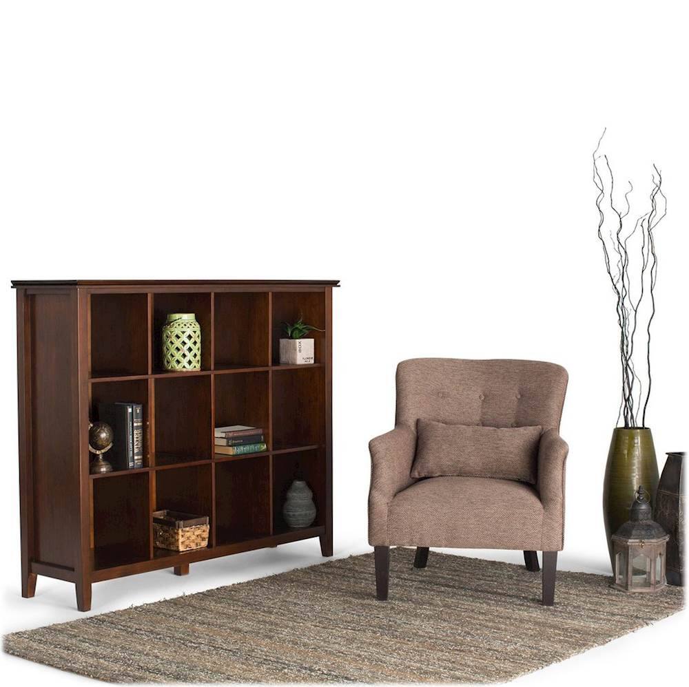 Best Buy Simpli Home Artisan 12 Cube Storage Medium Auburn Brown