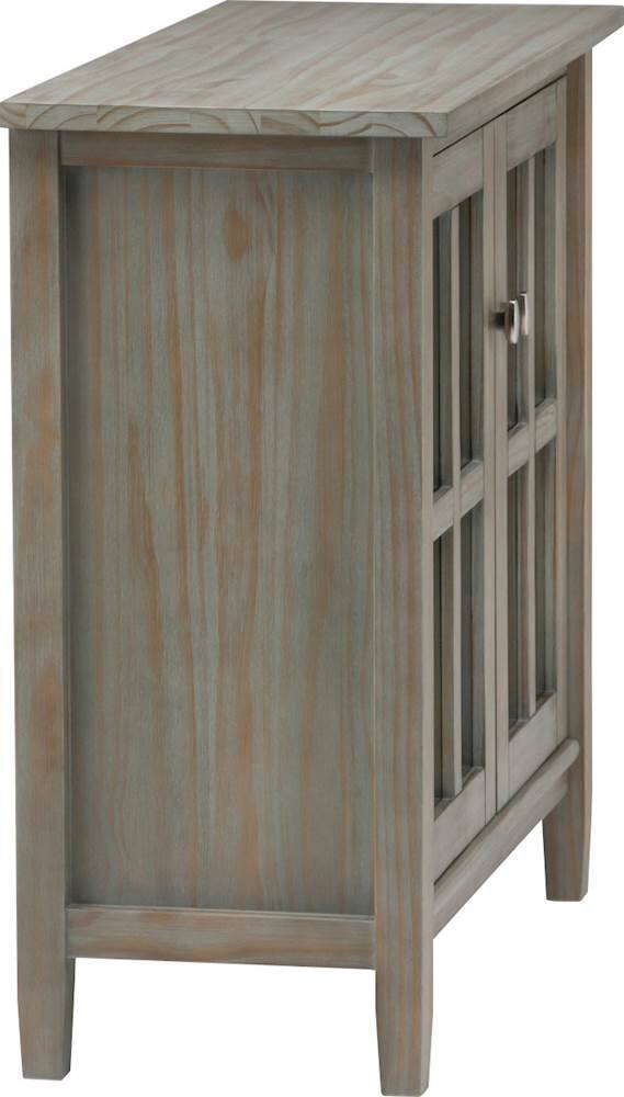 Alt View 17. Simpli Home - Warm Shaker SOLID WOOD 32 inch Wide Transitional Low Storage Cabinet in Distressed Grey - Distressed Grey.