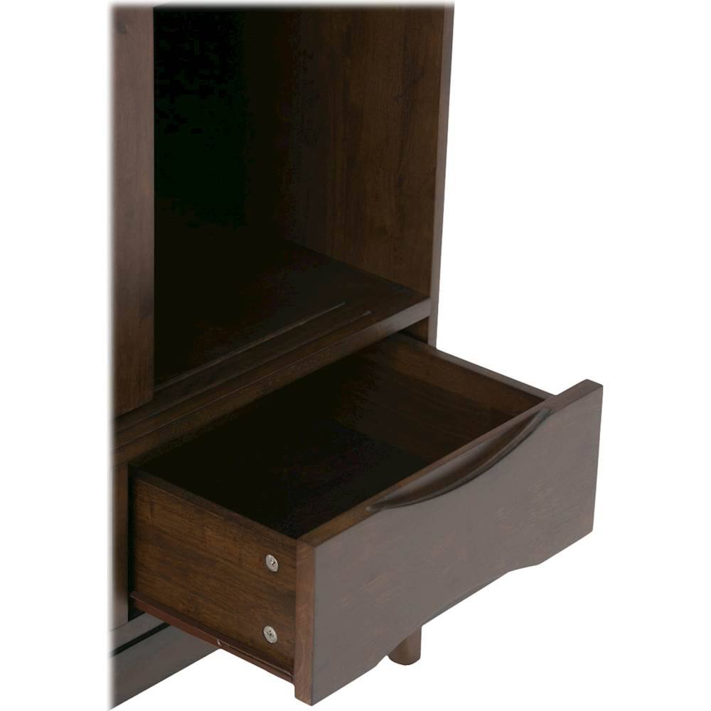 Alt View 14. Simpli Home - Harper Mid Century Modern Medium Storage Cabinet - Walnut Brown.