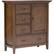 Angle. Simpli Home - Redmond SOLID WOOD 39 inch Wide Transitional Medium Storage Cabinet in Rustic Natural Aged Brown - Rustic Natural Aged Brown.