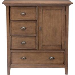 Simpli Home - Redmond SOLID WOOD 39 inch Wide Transitional Medium Storage Cabinet - Rustic Natural Aged Brown