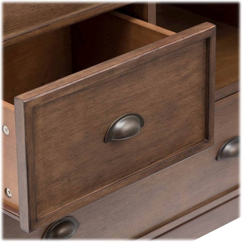 Alt View 12. Simpli Home - Redmond SOLID WOOD 39 inch Wide Transitional Medium Storage Cabinet in Rustic Natural Aged Brown - Rustic Natural Aged Brown.