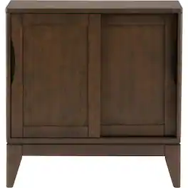 Simpli Home - Harper Low Storage Cabinet - Walnut Brown