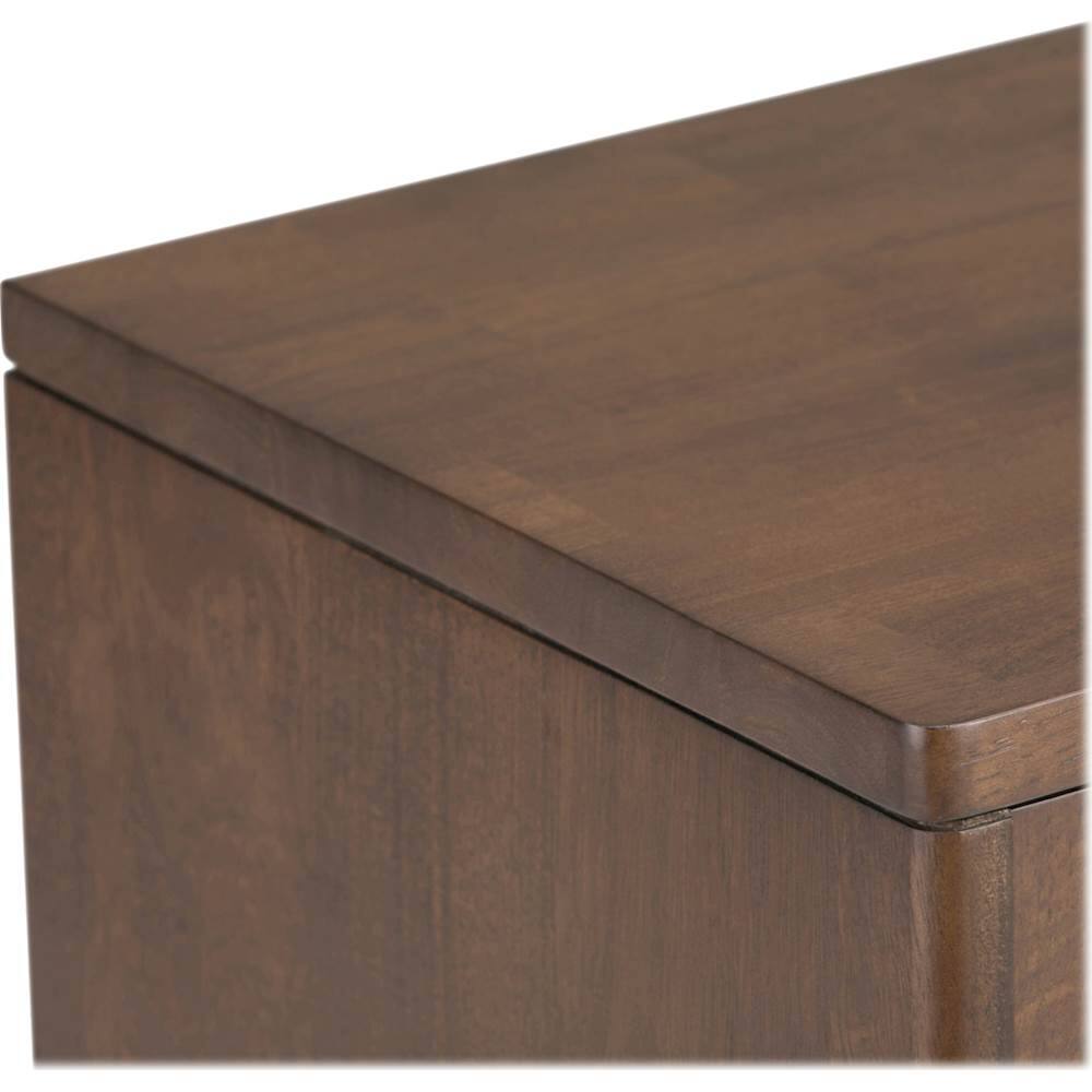Alt View 15. Simpli Home - Harper Low Storage Cabinet - Walnut Brown.