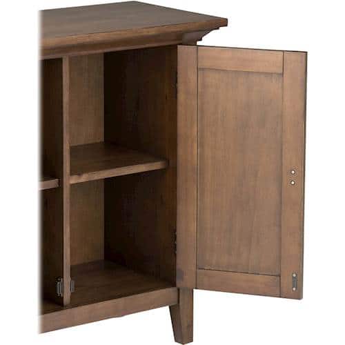 Alt View 11. Simpli Home - Redmond SOLID WOOD 32 inch Wide Transitional Low Storage Cabinet in Rustic Natural Aged Brown - Rustic Natural Aged Brown.