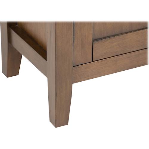 Alt View 13. Simpli Home - Redmond SOLID WOOD 32 inch Wide Transitional Low Storage Cabinet in Rustic Natural Aged Brown - Rustic Natural Aged Brown.