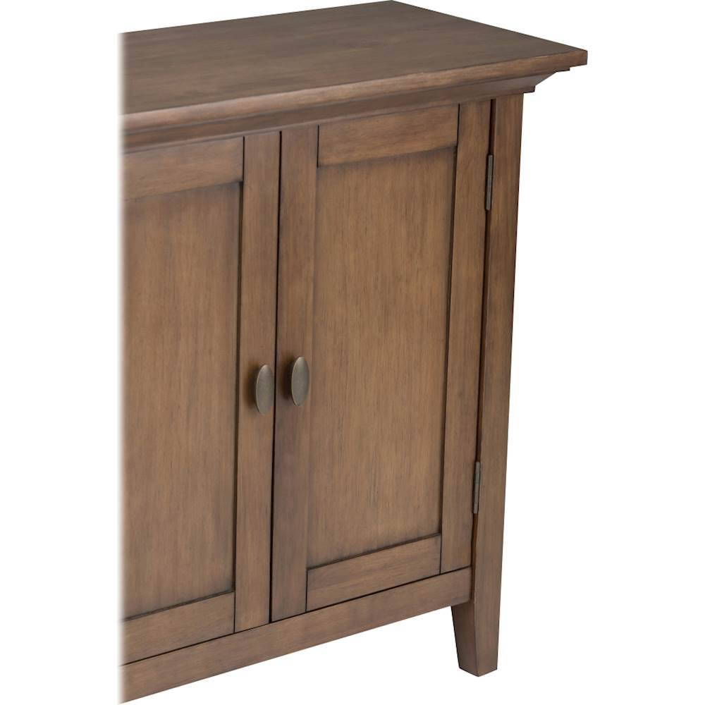 Alt View Zoom 15. Simpli Home - Redmond SOLID WOOD 32 inch Wide Transitional Low Storage Cabinet - Rustic Natural Aged Brown.