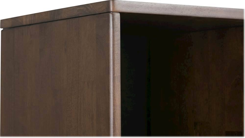 Alt View 16. Simpli Home - Harper Mid Century Modern Cube Storage Bookcase With Drawers - Walnut Brown.