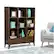 Alt View 17. Simpli Home - Harper Mid Century Modern Cube Storage Bookcase With Drawers - Walnut Brown.