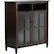 Angle. Simpli Home - Warm Shaker SOLID WOOD 39 inch Wide Transitional Medium Storage Media Cabinet in Tobacco Brown - Tobacco Brown.