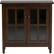 Front. Simpli Home - Warm Shaker SOLID WOOD 32 inch Wide Transitional Low Storage Cabinet in Tobacco Brown - Tobacco Brown.