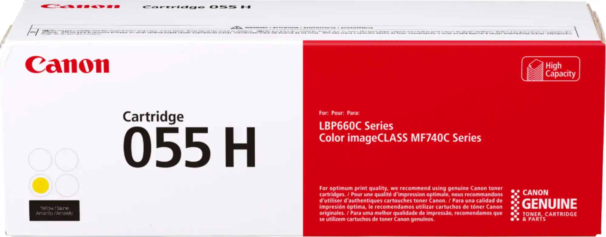 Canon - 055 H XL High-Yield Toner Cartridge - Yellow