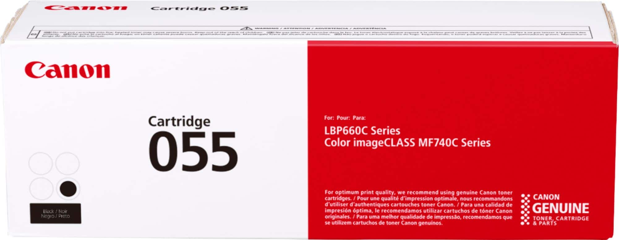 Canon - 055 Standard Capacity Toner Cartridge - Black - Front_Zoom