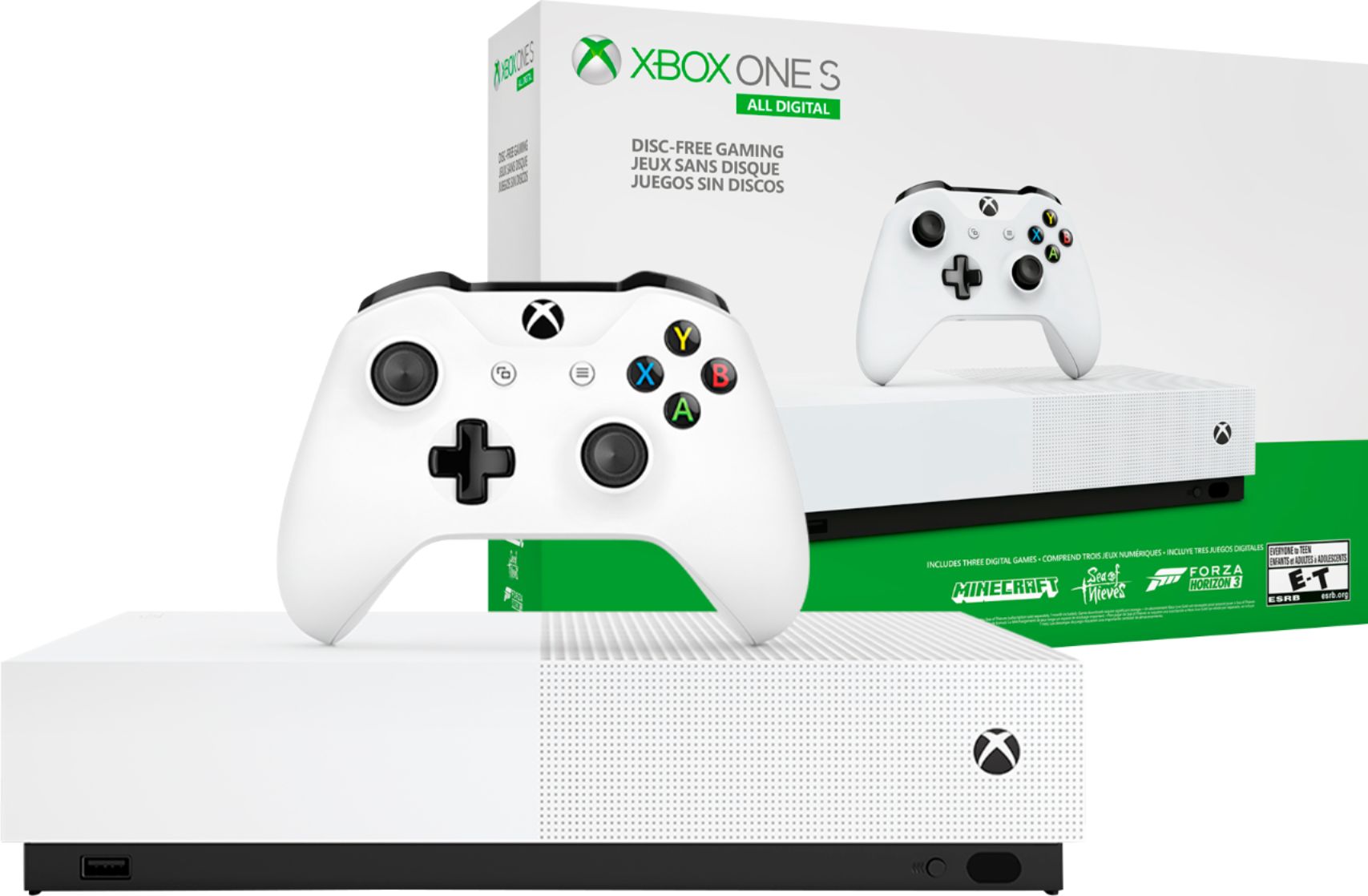 Oeganda klem 鍔 Microsoft Xbox One S 1TB All-Digital Edition Console (Disc-free Gaming)  NJP-00024 - Best Buy