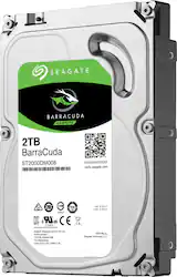 Seagate - Barracuda 2TB Internal SATA Hard Drive for Desktops - Front_Zoom