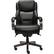 Front. La-Z-Boy - La-Z-Boy Delano Big & Tall Bonded Leather Executive Chair - Jet Black/Gray Wood.