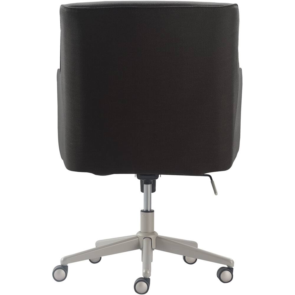 Alt View 12. Finch - Home Office Chair in Modern Design with Cushioned Seat Stainless Steel Base Swivel & Tilt Adjustable Height Twill Fabric - Gray.