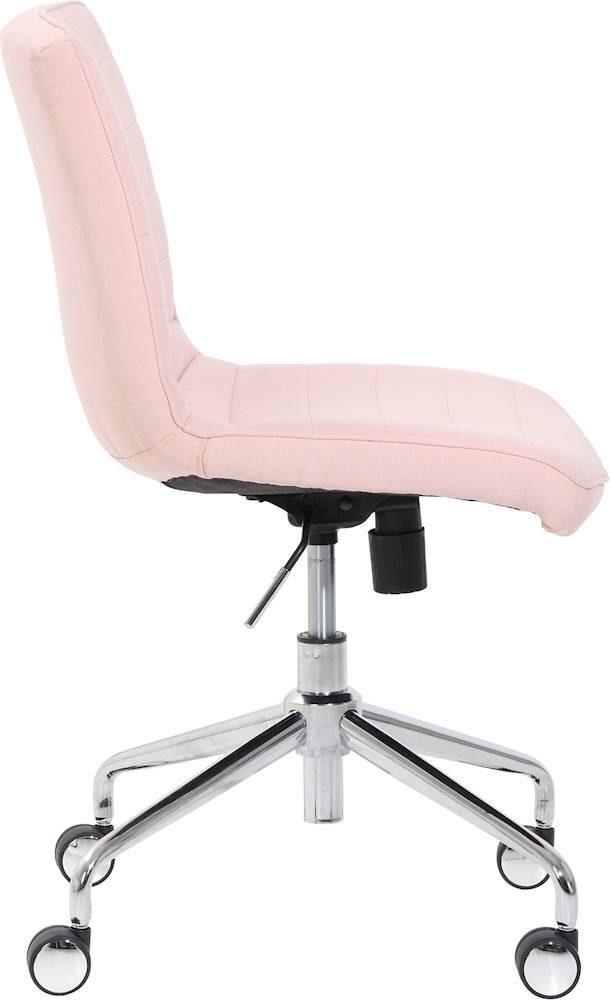 Alt View 11. Adore Decor - Linen Fabric Task Chair - French Pink.