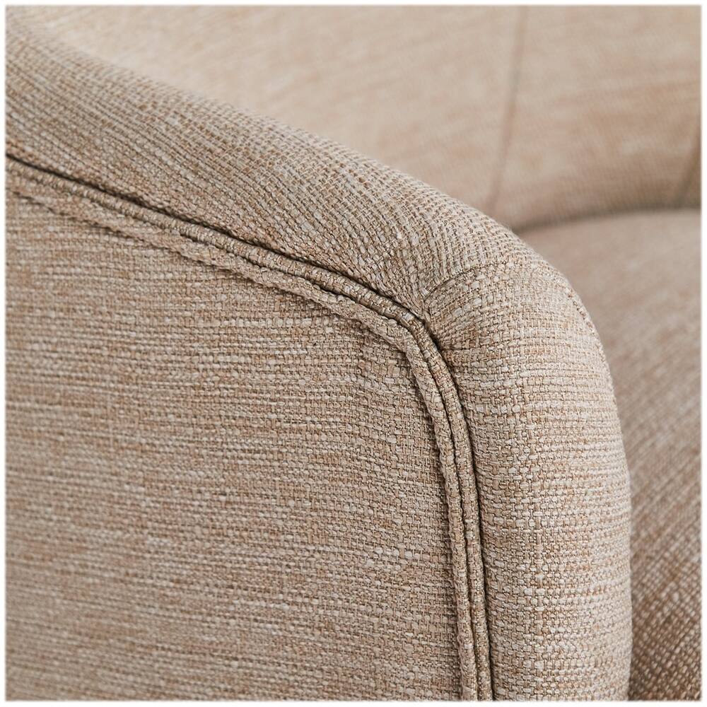 Alt View 13. Serta - Leighton Modern Twill Fabric Home Office Chair - Chrome/Light Beige.