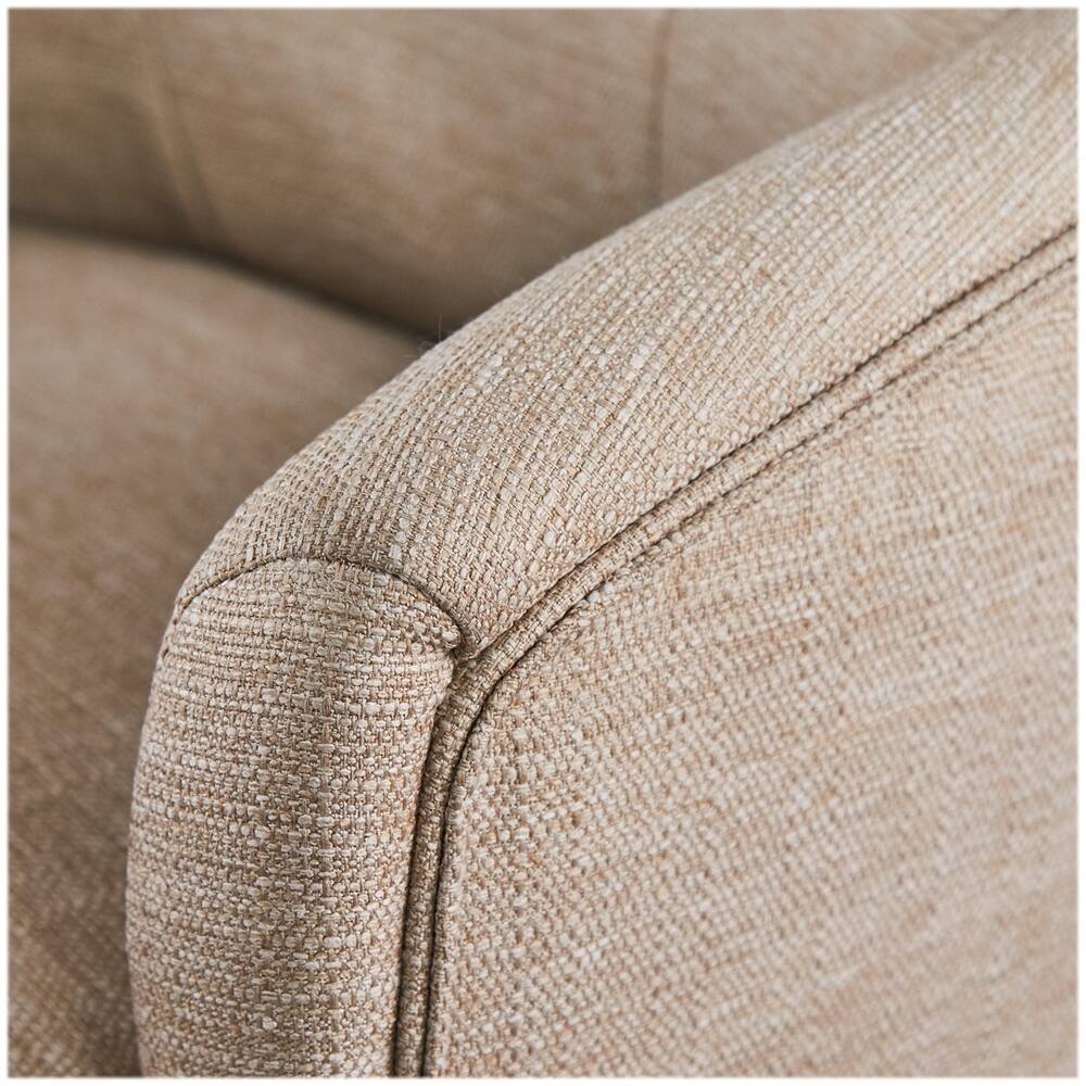 Alt View 14. Serta - Leighton Modern Twill Fabric Home Office Chair - Chrome/Light Beige.
