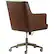 Alt View 11. Finch - Belmont Modern Bonded Leather Home Office Chair - Bronze/Cognac Brown.