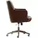 Alt View 13. Finch - Belmont Modern Bonded Leather Home Office Chair - Bronze/Cognac Brown.
