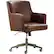 Left. Finch - Belmont Modern Bonded Leather Home Office Chair - Bronze/Cognac Brown.