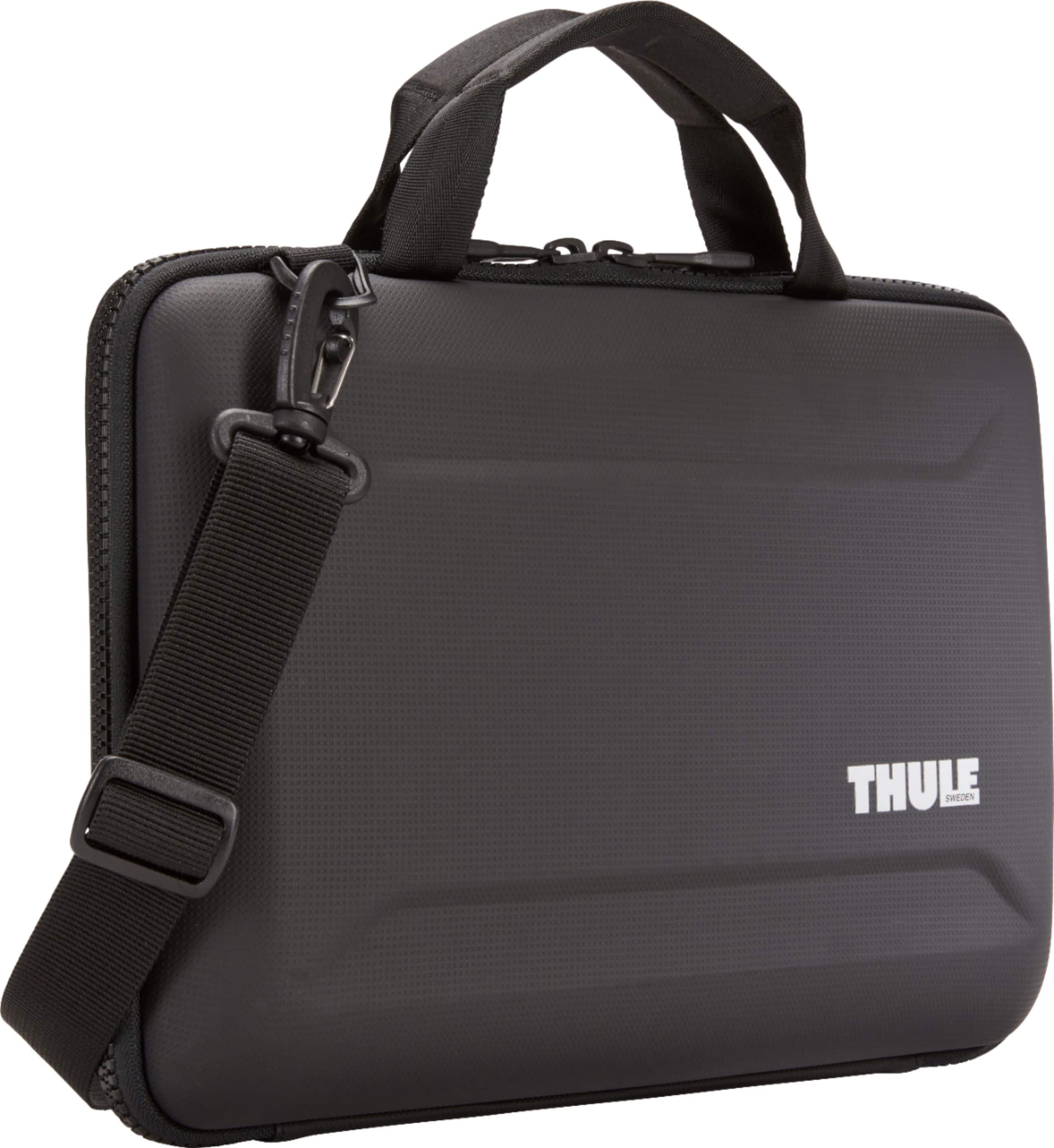 Front. Thule - Gauntlet 4 Attaché Briefcase for 13” MacBook Pro, 14” MacBook Pro, 13” MacBook Air, & 12.3" PCs, Laptops & Chromebooks - Black.