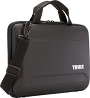 Thule - Gauntlet 4 Attaché Briefcase for 13” MacBook Pro, 14” MacBook Pro, 13” MacBook Air, & 12.3" PCs, Laptops & Chromebooks - Black - Front_Zoom