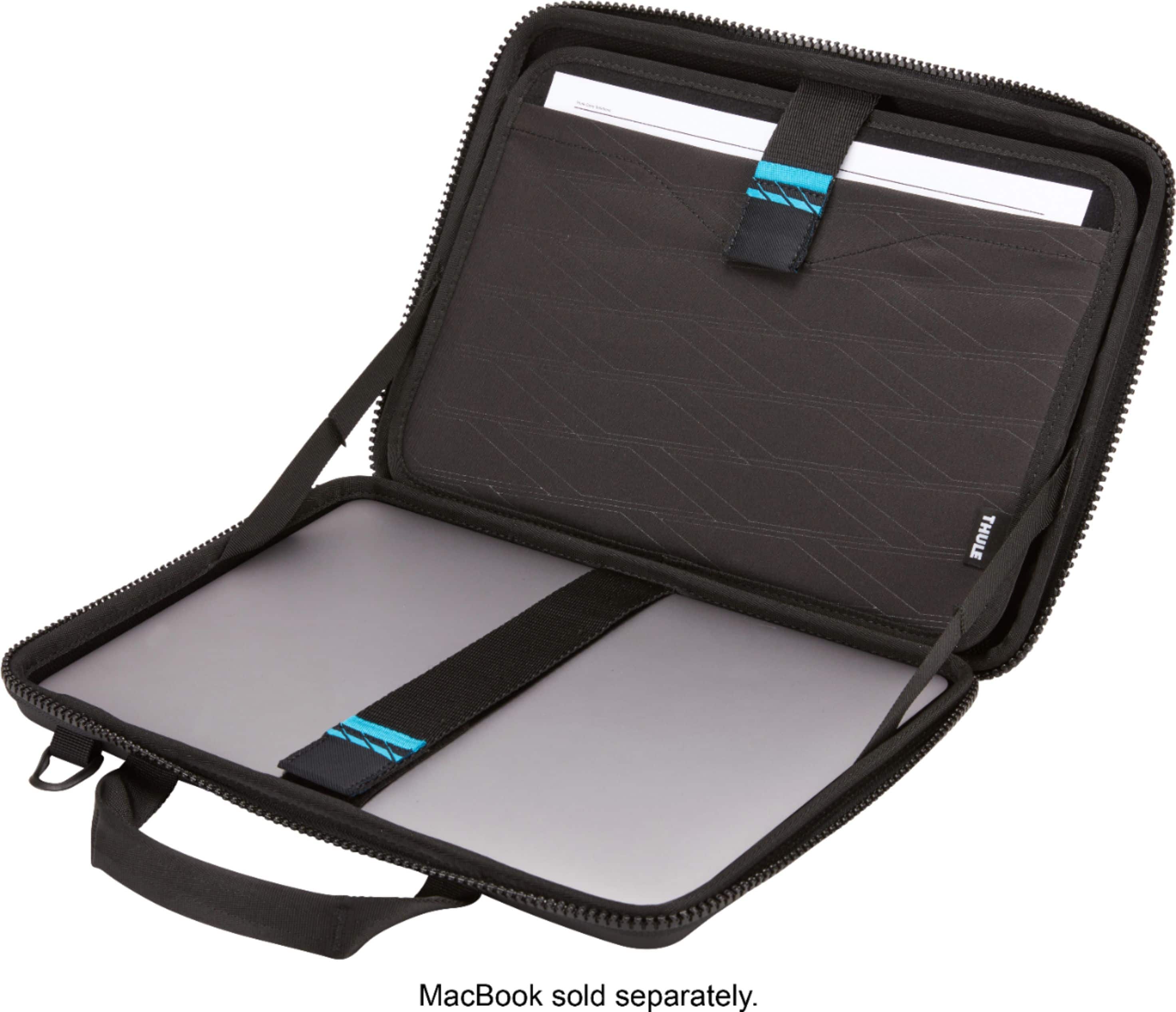 Alt View 12. Thule - Gauntlet 4 Attaché Briefcase for 13” MacBook Pro, 14” MacBook Pro, 13” MacBook Air, & 12.3" PCs, Laptops & Chromebooks - Black.