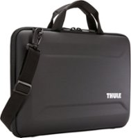Thule - Gauntlet 4 Attaché Briefcase for all 16” Apple MacBook Pro Models, all 15” Apple MacBook Pro Models & 14.1" PC & Laptops - Black - Front_Zoom