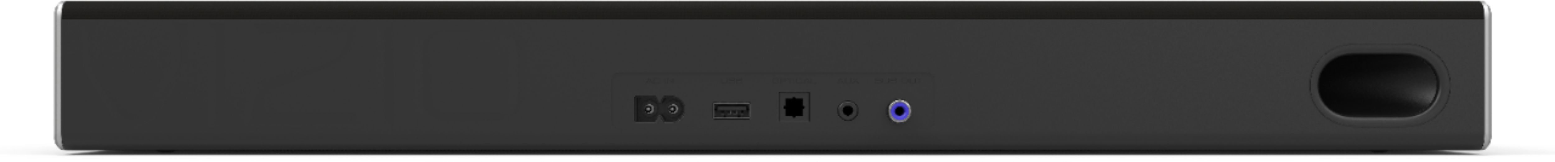 Back View: VIZIO - 2.0-Channel Soundbar with DTS Virtual:X - Black