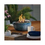 Front Zoom. Bond - Table Fire Gas Fireplace - Multicolor Blue.